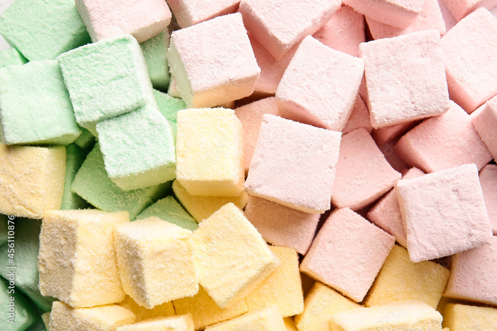 Tasty sweet marshmallows as background Tasty sweet marshmallows as background