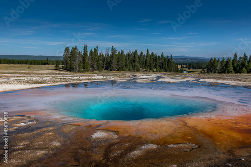 Opal Pool-Midway Geyser Basin, Yellowstone National Park, Wyoming