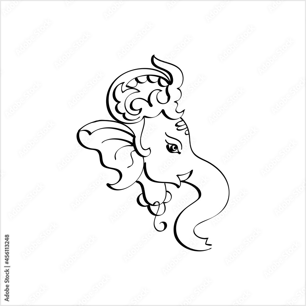Ganesha Pen Ink Style M_2109003