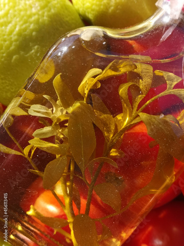 "Caña con Ruda" traditional South American drink ingested for the celebration of the first day of August