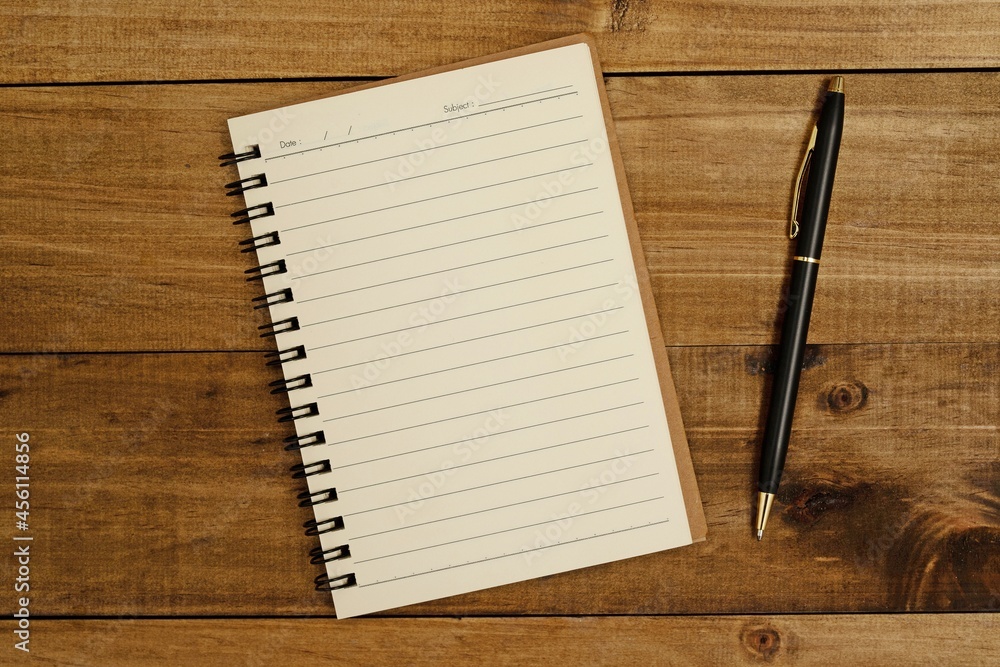 A notebook to record important information A notebook to record important information