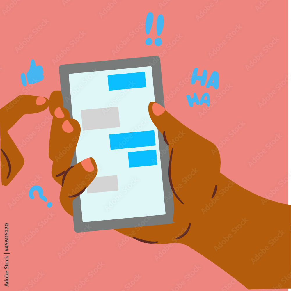 Texting on phone Texting on phone
