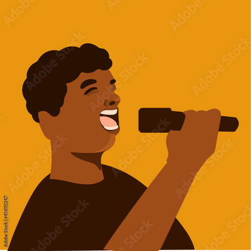 man singing 