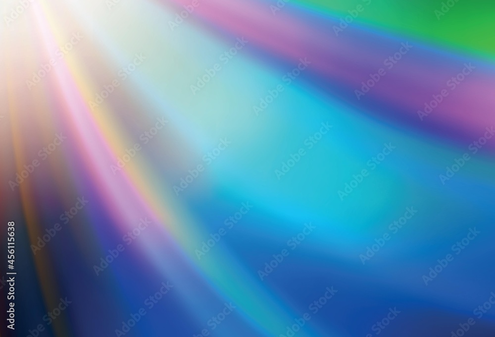 Light Blue, Yellow vector blurred shine abstract background.