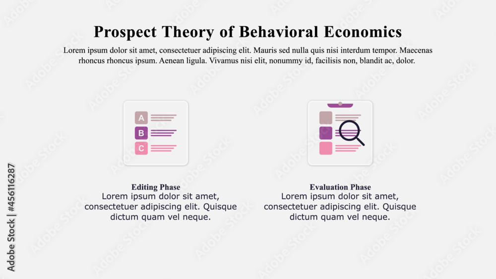 The Prospect theory of behavioural economics is used for investors to