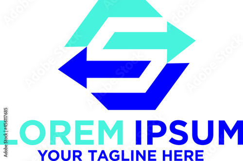 Initial letter S Invesment logo