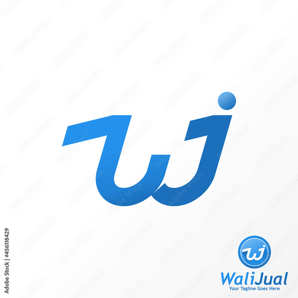 unique Letter or word W or WJ font image graphic icon logo design abstract concept vector stock. Can be used as a symbol related to initial or monogram unique Letter or word W or WJ font image graphic icon logo design abstract concept vector stock. Can be used as a symbol related to initial or monogram
