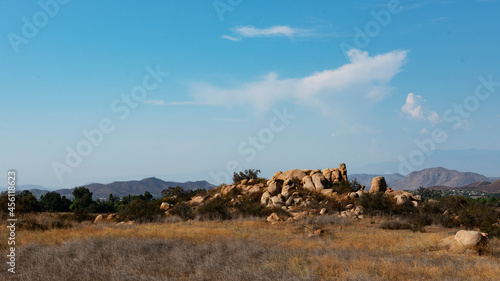Natural Rock outcropping semi-desert of southern California.