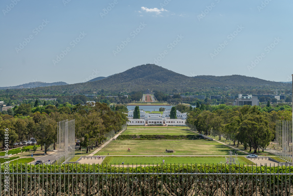 custom made wallpaper toronto digitalParliament House, Canberra looking towards War Memorial