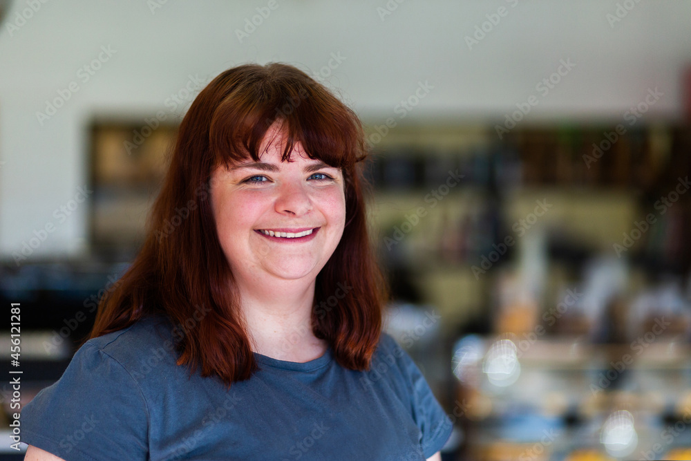 Portrait of a happy woman in her twenties with red hair Portrait of a happy woman in her twenties with red hair