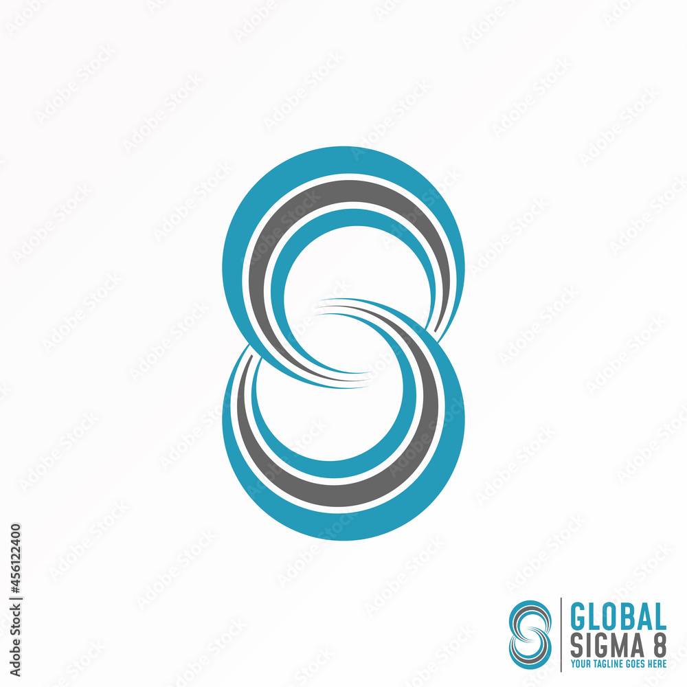 Two circle in triple cutting and flip position like Number 8 image graphic icon logo design abstract concept vector stock. Can be used as symbols related to initial Two circle in triple cutting and flip position like Number 8 image graphic icon logo design abstract concept vector stock. Can be used as symbols related to initial
