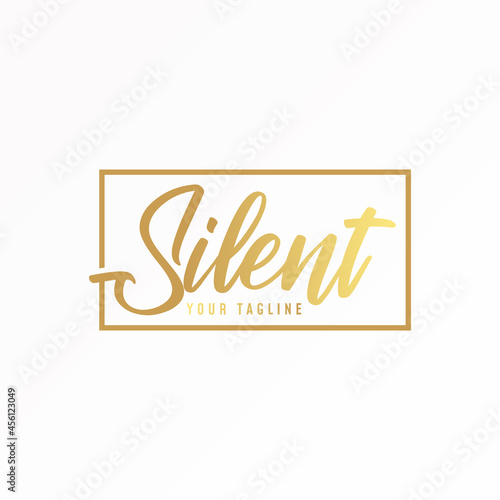 letter or word SILENT latin font image graphic icon logo design abstract concept vector stock. Can be used as a symbol related to word or typhograpy