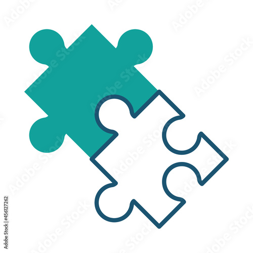 puzzle pieces linked