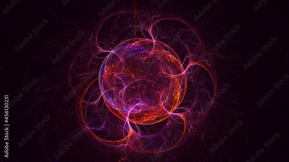 3D rendering abstract round light background 3D rendering abstract round light background