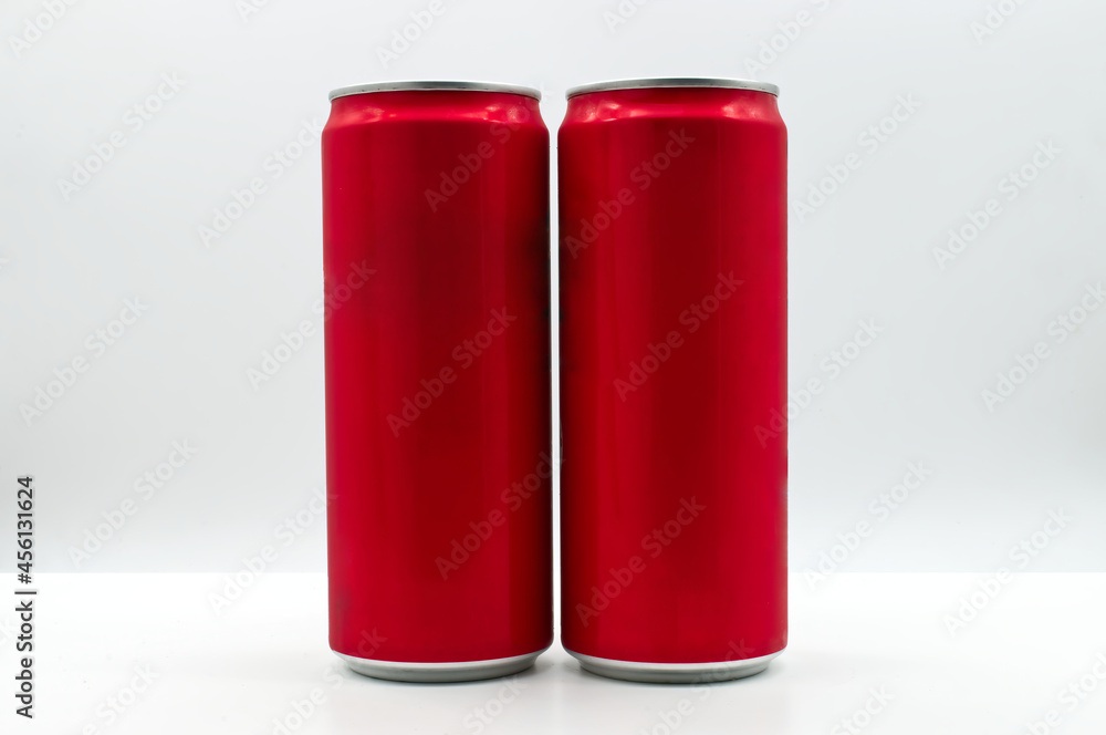 Red Can isolated on white background. Red Can isolated on white background.