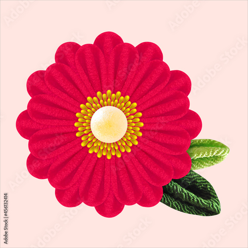 つまみ細工で作られた花のグラフィックとベクター背景