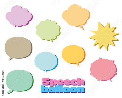 Panel Szklany Popなふきだしのセット 吹き出し イラスト ポップ アメコミ風 飾り フレーム 見出し あしらい Panel Szklany Popなふきだしのセット 吹き出し イラスト ポップ アメコミ風 飾り フレーム 見出し あしらい