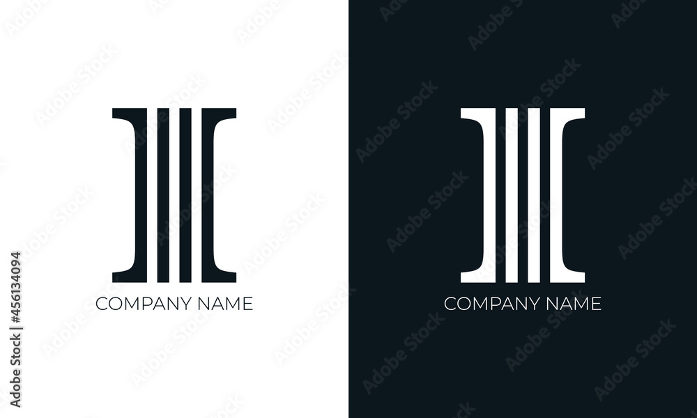 Initial letter i logo vector design template. Creative modern trendy i typography and black colors. - obrazy, fototapety, plakaty 