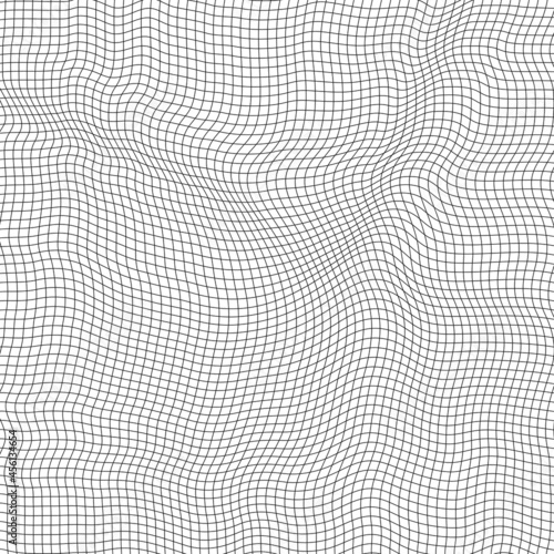 3d wavy grid curvature plane mesh space