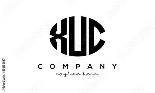 XUC three Letters creative circle logo design	
 photo