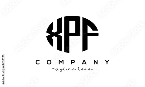 XPF three Letters creative circle logo design photo