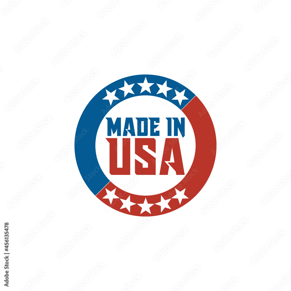 Made in the USA icon isolated on white background Made in the USA icon isolated on white background