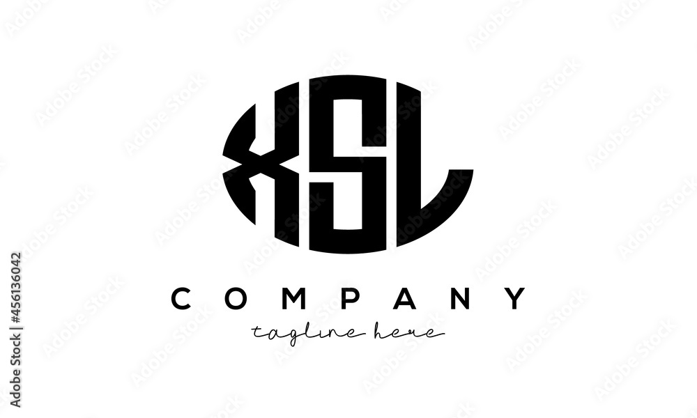 XSL three Letters creative circle logo design XSL three Letters creative circle logo design