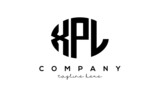 XPL three Letters creative circle logo design