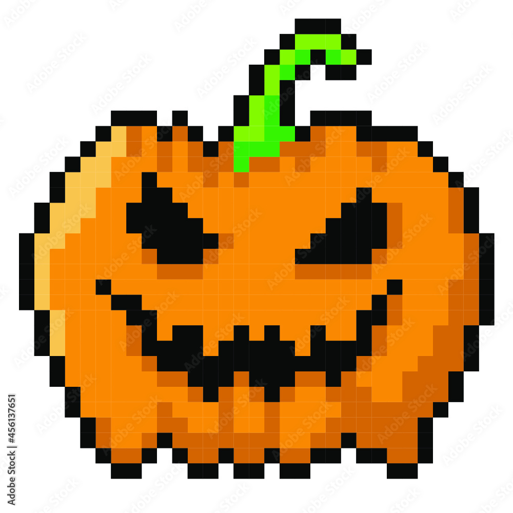 ドット絵・ハロウィンのかぼちゃ ドット絵・ハロウィンのかぼちゃ