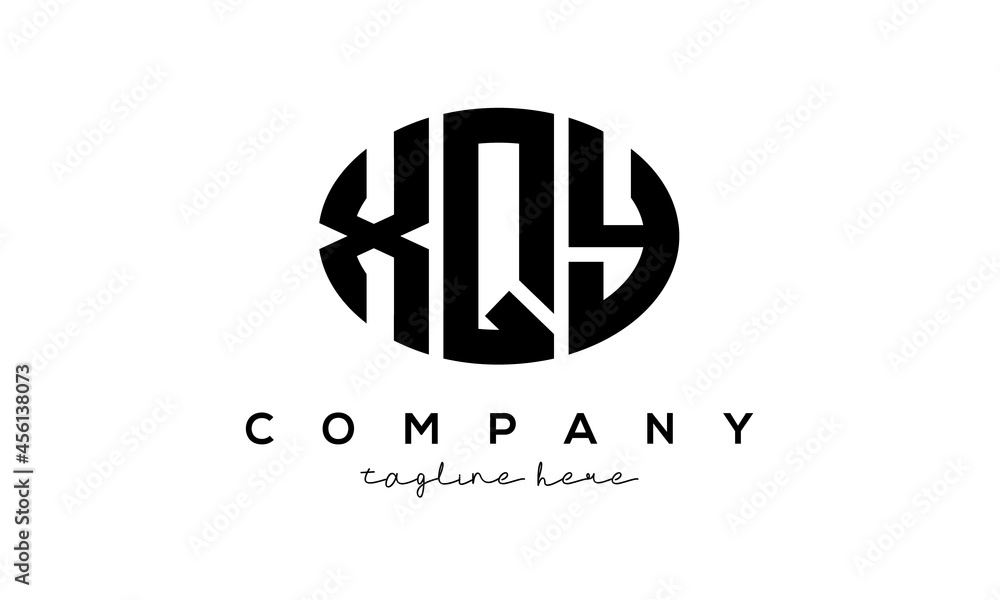 XQY three Letters creative circle logo design XQY three Letters creative circle logo design