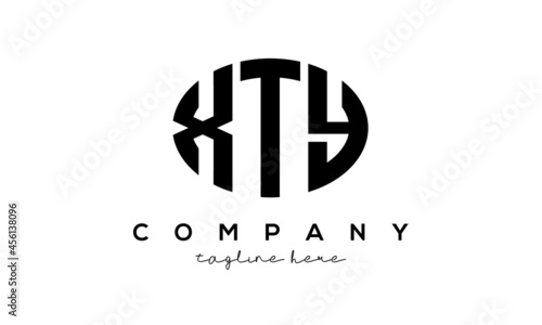 XTY three Letters creative circle logo design