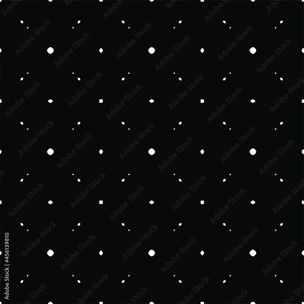 Flower geometric pattern. Seamless vector background. White and black ornament. Ornament for fabric, wallpaper, packaging. Decorative print Flower geometric pattern. Seamless vector background. White and black ornament. Ornament for fabric, wallpaper, packaging. Decorative print