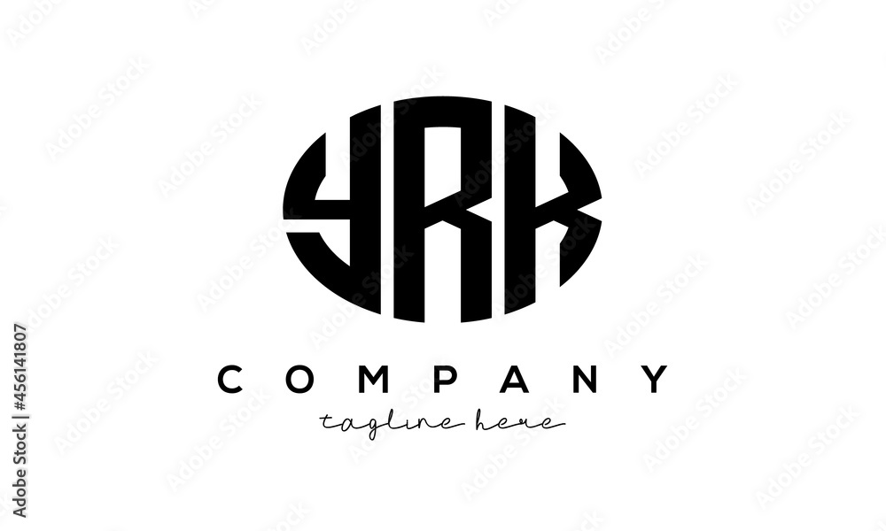 YRK three Letters creative circle logo design YRK three Letters creative circle logo design