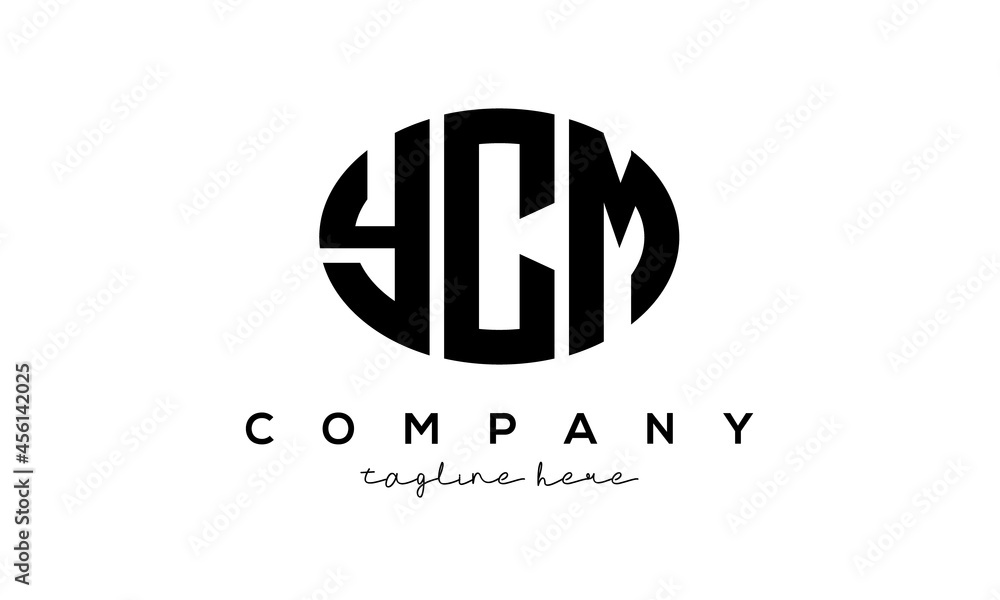 YCM three Letters creative circle logo design YCM three Letters creative circle logo design
