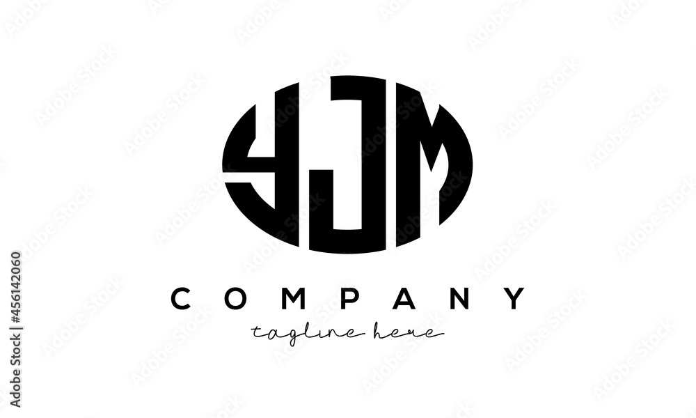 YJM three Letters creative circle logo design YJM three Letters creative circle logo design