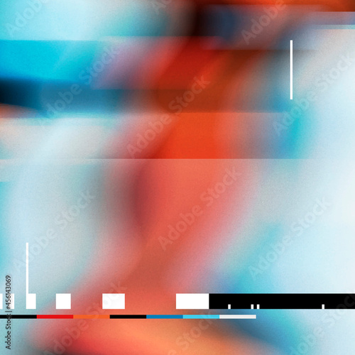 Colorful glitch effect distortion background vector