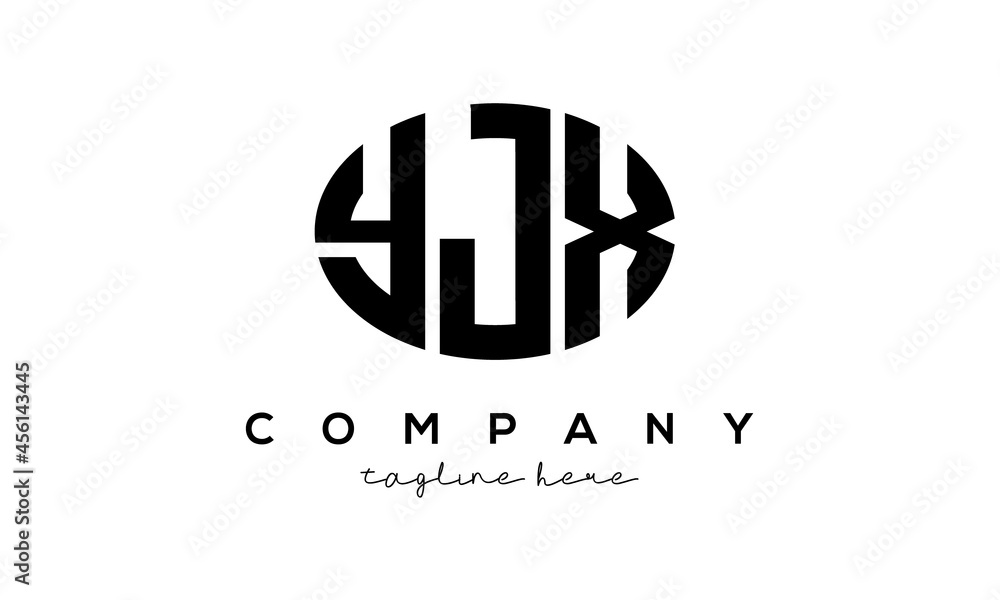 YJX three Letters creative circle logo design