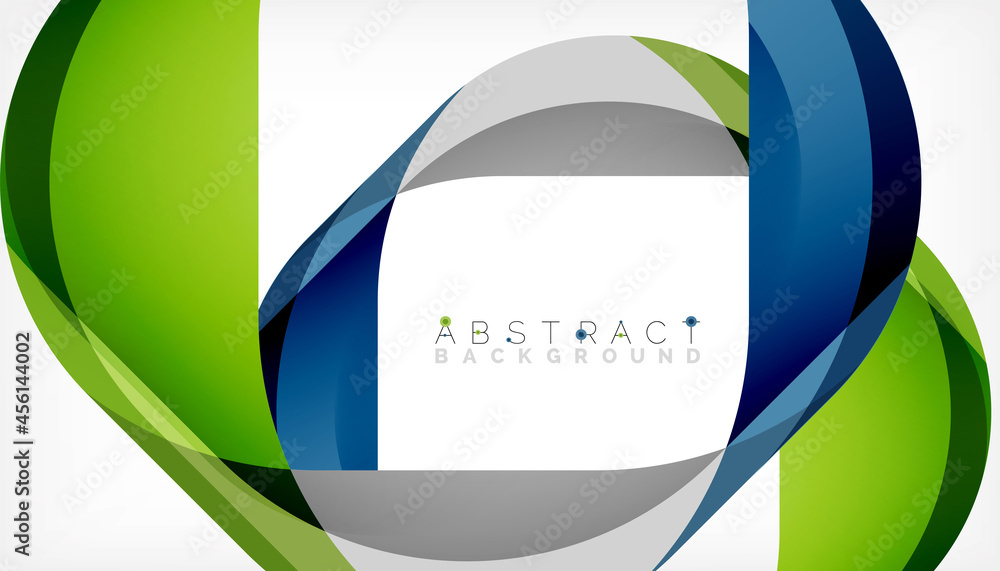 Abstract square shape with overlapping waves, minimal geometric background. Vector Illustration For Wallpaper, Banner, Background, Landing Page Abstract square shape with overlapping waves, minimal geometric background. Vector Illustration For Wallpaper, Banner, Background, Landing Page