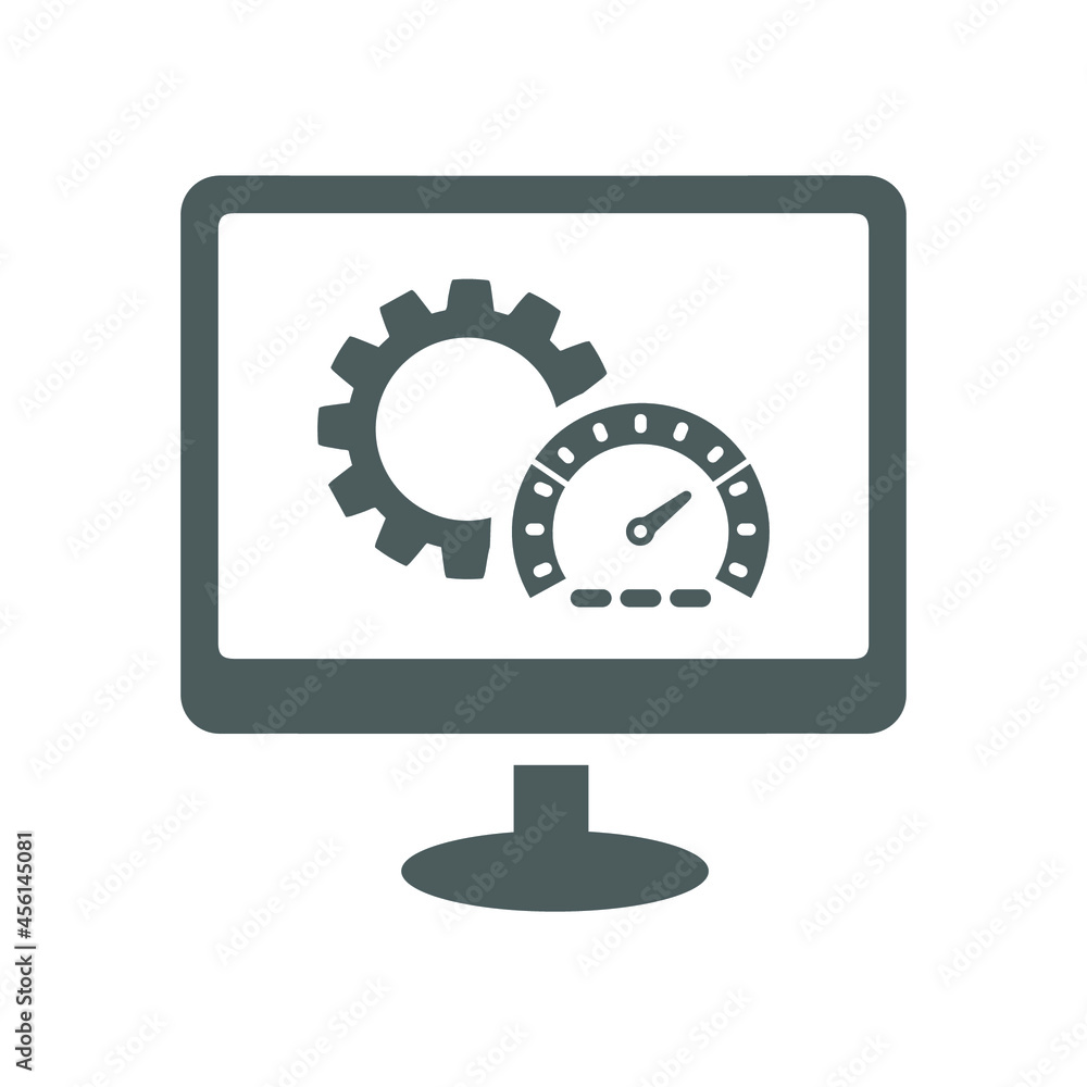 Website, web, performance icon. Gray vector illustration. Website, web, performance icon. Gray vector illustration.