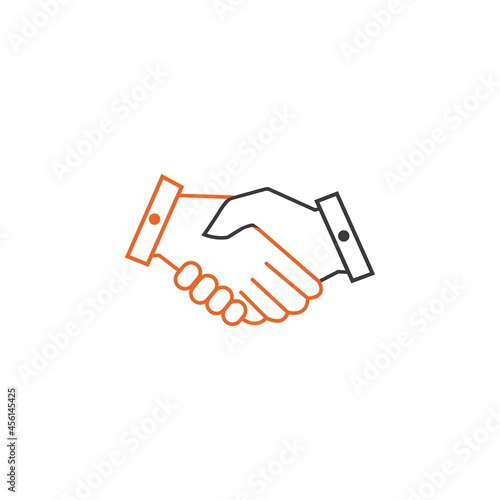 Hand shake logo