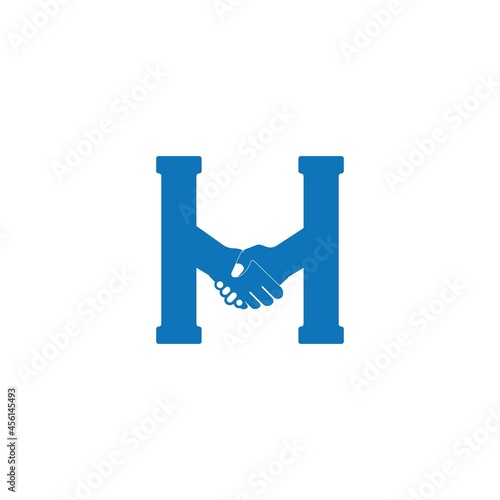 Hand shake logo