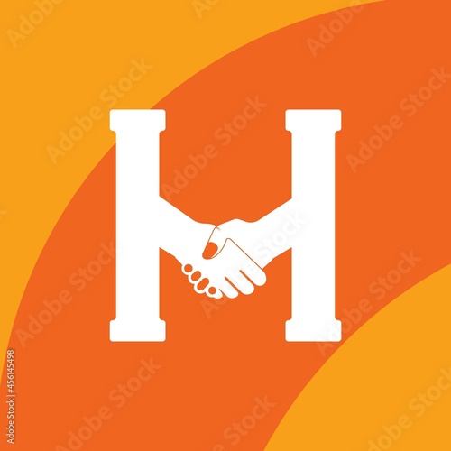 Hand shake logo