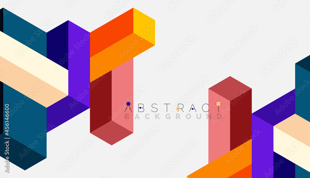 Abstract background. 3d cubes, cubic elements and blocks. Techno or business concept for wallpaper, banner, background, landing page Abstract background. 3d cubes, cubic elements and blocks. Techno or business concept for wallpaper, banner, background, landing page