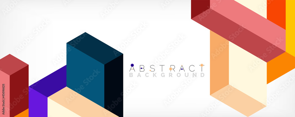 Abstract background. 3d cubes, cubic elements and blocks. Techno or business concept for wallpaper, banner, background, landing page Abstract background. 3d cubes, cubic elements and blocks. Techno or business concept for wallpaper, banner, background, landing page