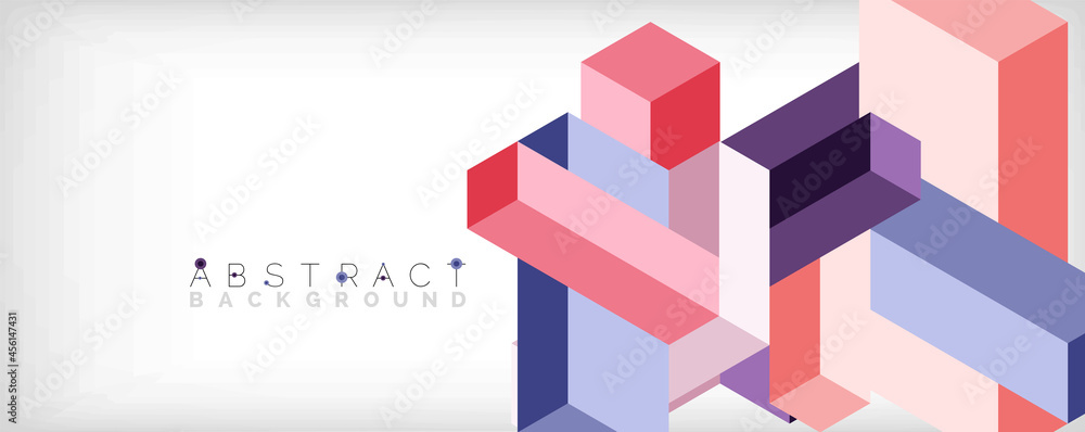 Abstract background. 3d cubes, cubic elements and blocks. Techno or business concept for wallpaper, banner, background, landing page Abstract background. 3d cubes, cubic elements and blocks. Techno or business concept for wallpaper, banner, background, landing page