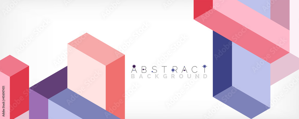 Abstract background. 3d cubes, cubic elements and blocks. Techno or business concept for wallpaper, banner, background, landing page Abstract background. 3d cubes, cubic elements and blocks. Techno or business concept for wallpaper, banner, background, landing page