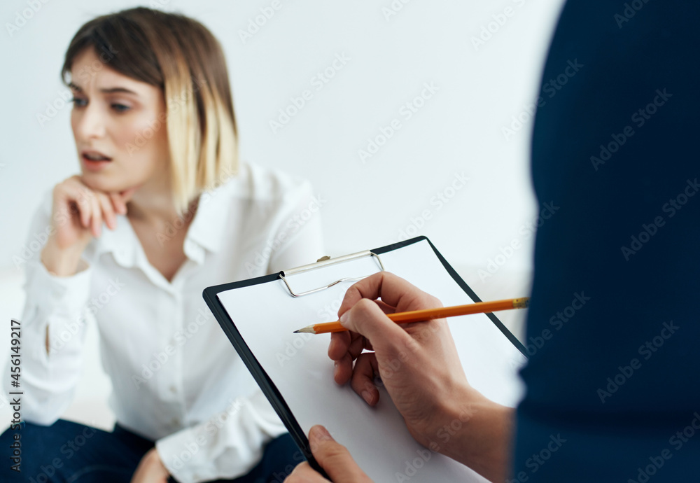 woman psychologist work with patient help consultation treatment woman psychologist work with patient help consultation treatment