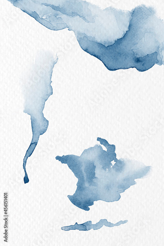 Abstract watercolor hand painted background vector