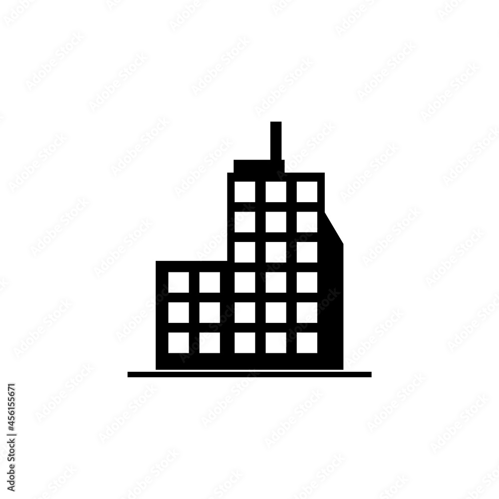 Buildings icon isolated on white background Buildings icon isolated on white background