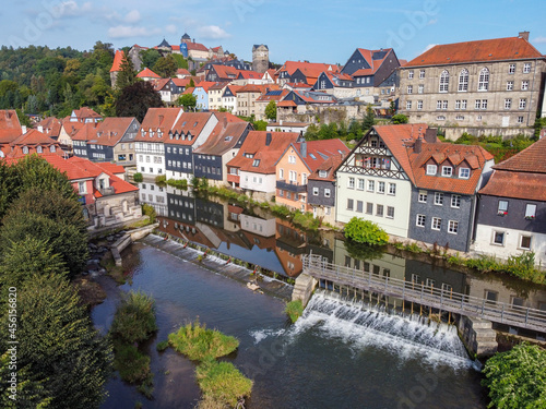 City panorama of Kronach in Bavaria photo